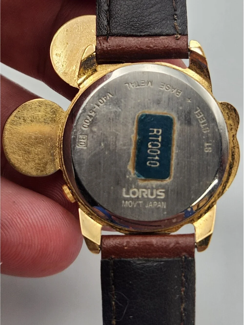 Lot of 2 Vintage Disney Mickey Mouse Wristwatches - Lorus & Accutime Not Tested - Picture 6 of 7
